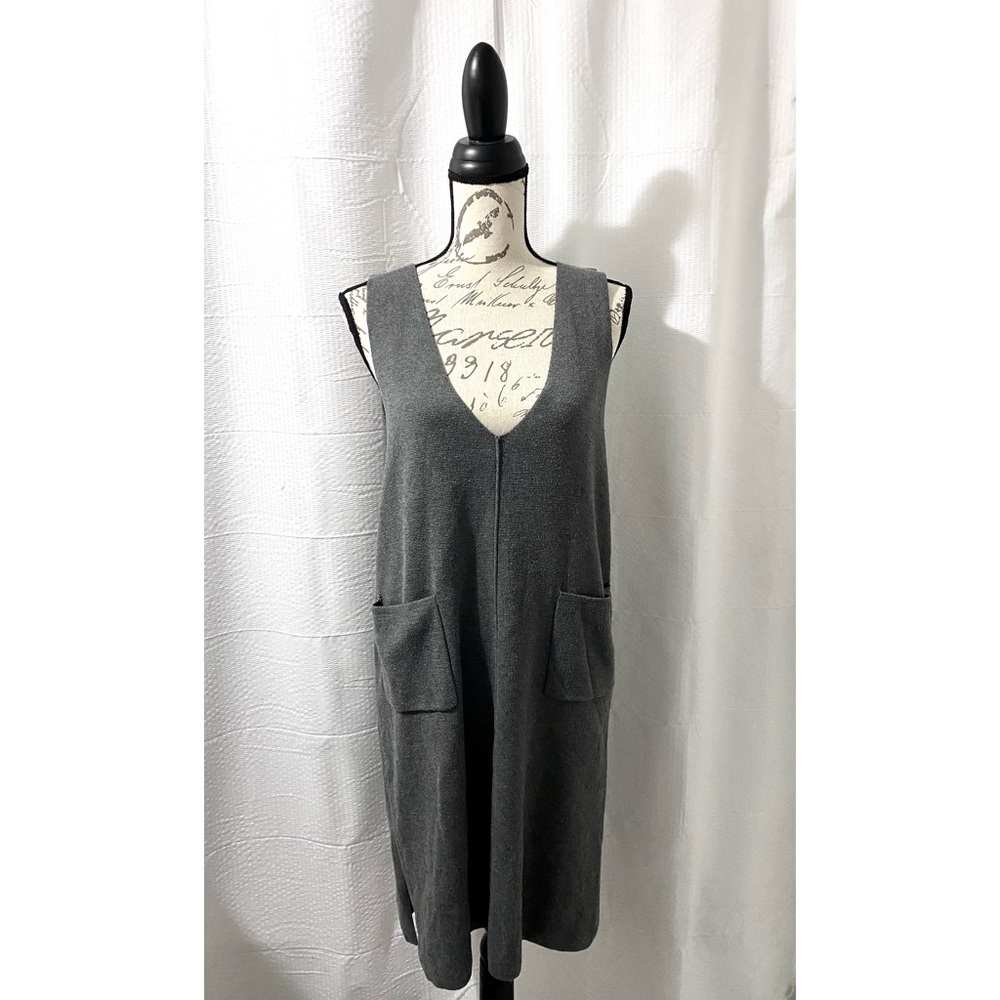 Gray Smock Sweater Dress